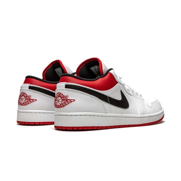 AIR JORDAN 1 LOW White University Red Black