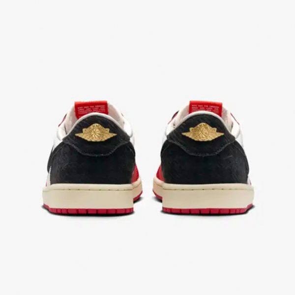 Air Jordan 1 Low OG x Trophy Room Sail and Varsity Red
